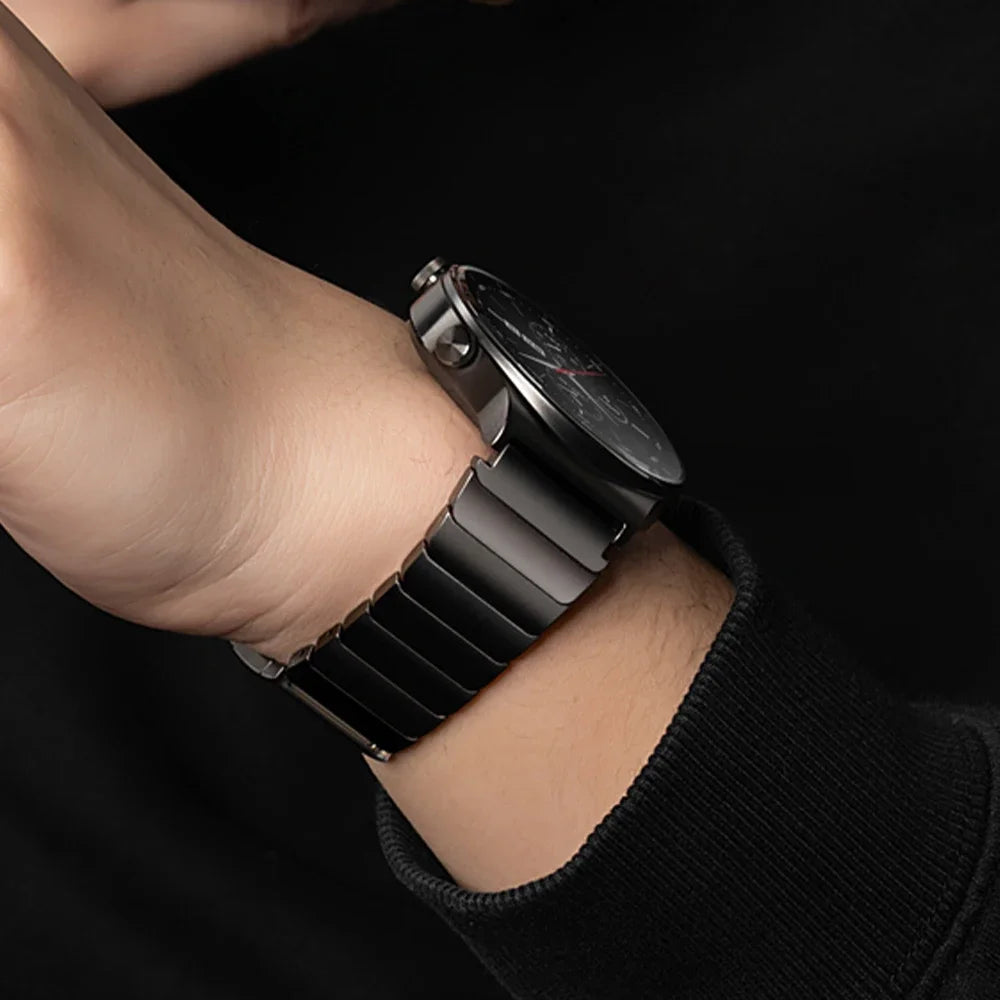 22mm Luxury Stainless Steel Band For Amazfit Balance 2 Strap Metal Bracelet For Amazfit Bip 6 5/Cheetah Round/Pro/GTR4 3 2 Strap