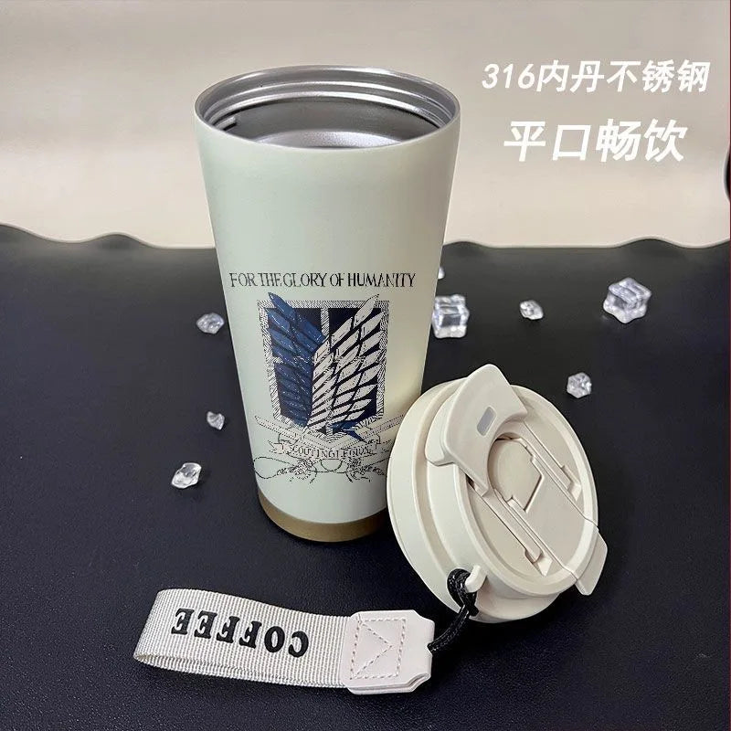 Titan Thermos Anime Peripherals Portable Coffee Mugs