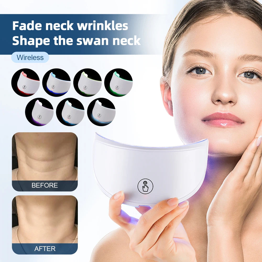 Neck LED Lift Mask Photon Anti-Wrinkle Skin Tightening