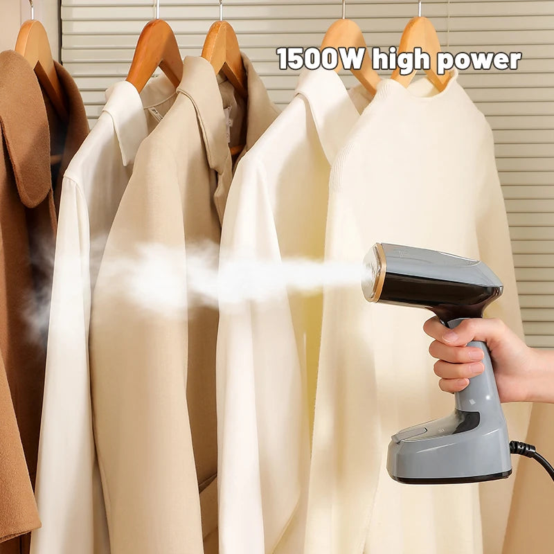 EU Multifunctional 1500W Foldable Handheld Steam Hanging Iron 15 Seconds Fast Preheat Portable Home Small Fabric Clothes Steamer