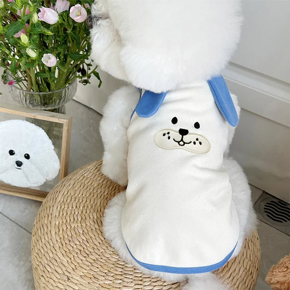 1.5-9kg Cotton French Bulldog Vest Sweater Pajamas Warm Soft Winter Cat Puppy Coat Pet Clothes For Cats Small And Medium Dogs