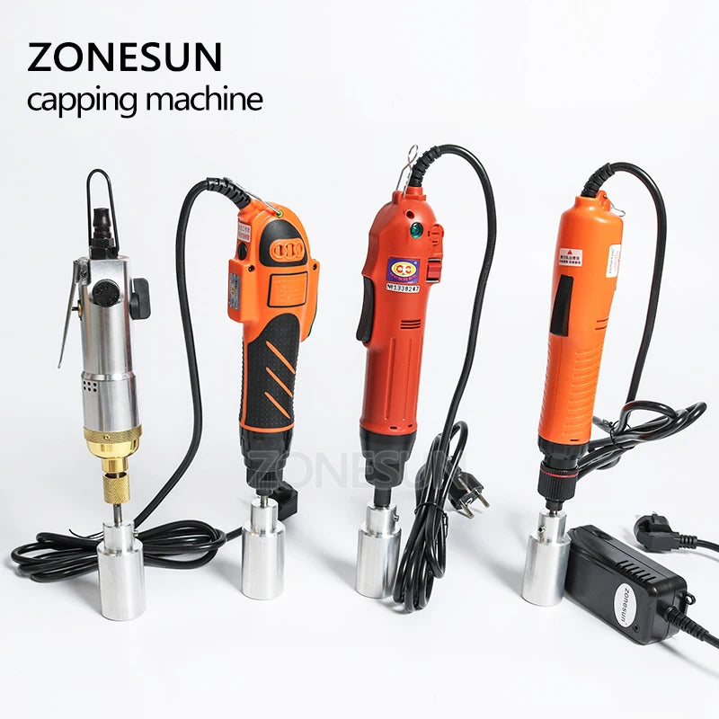 ZONESUN ZS-OS600 Manual Flat Cap Screwing Machine With Security Ring For Electric Plastic Bottle Portable Wearable Lid