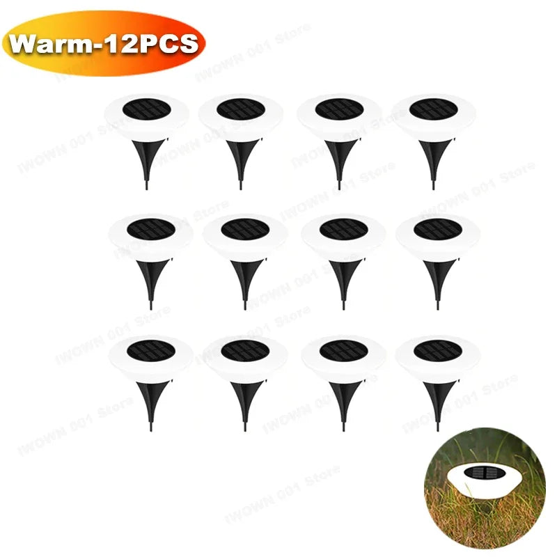 Walkway Base Light Solar Powered Garden Decor