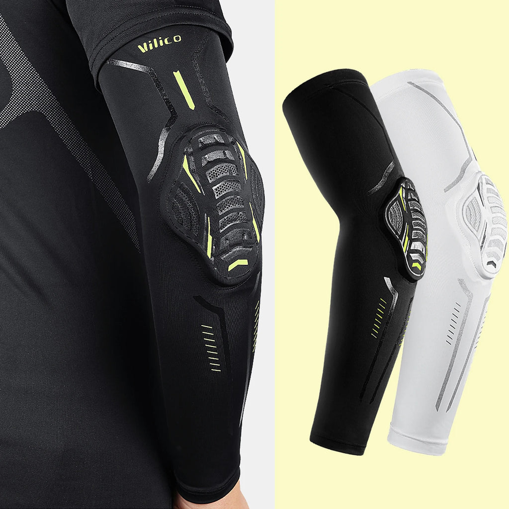 1 PCS Elastic Basketball Elbow and Arm Protectors Fitness Running and Cycling Sports Shock-absorbing Honeycomb Elbow Protectors