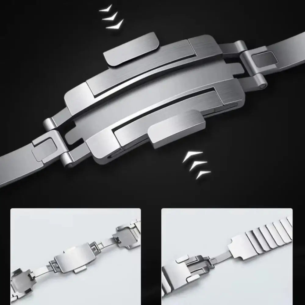 22mm Luxury Stainless Steel Band For Amazfit Balance 2 Strap Metal Bracelet For Amazfit Bip 6 5/Cheetah Round/Pro/GTR4 3 2 Strap
