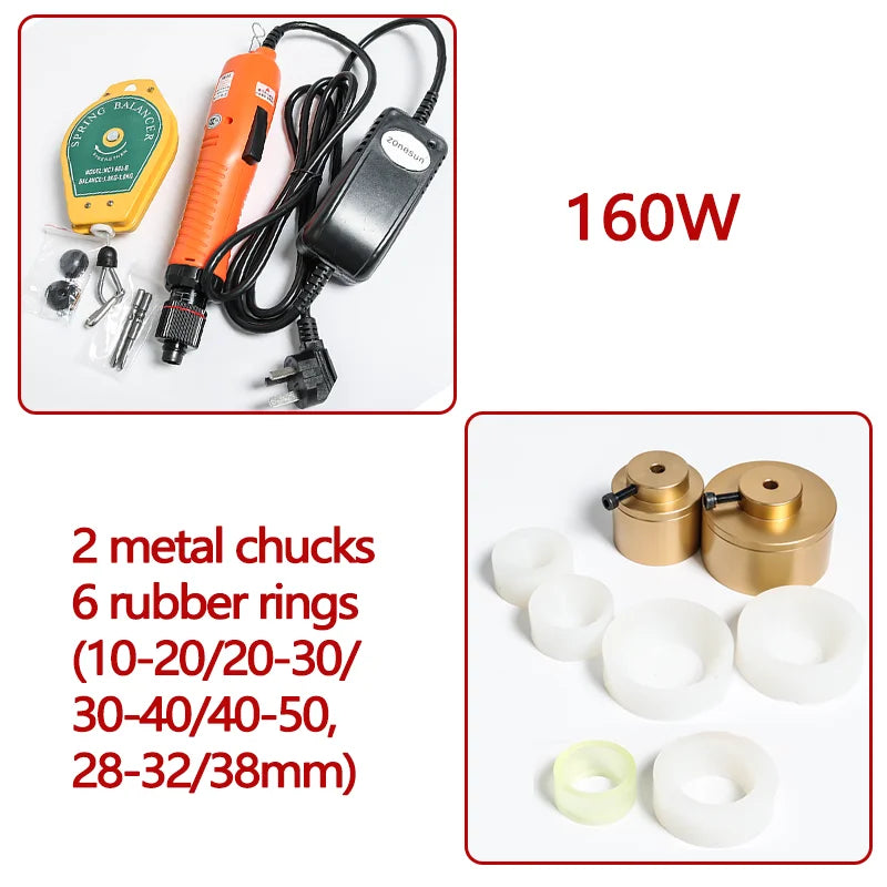 ZONESUN ZS-OS600 Manual Flat Cap Screwing Machine With Security Ring For Electric Plastic Bottle Portable Wearable Lid