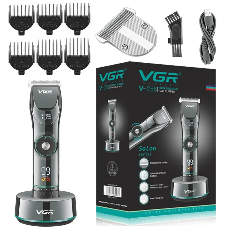 Professional 15 Motor Speed Barber Shop Hair Trimmer For Men Beard Trimmer Body Hair Clipper Electric Hair Cutting Machine Pro