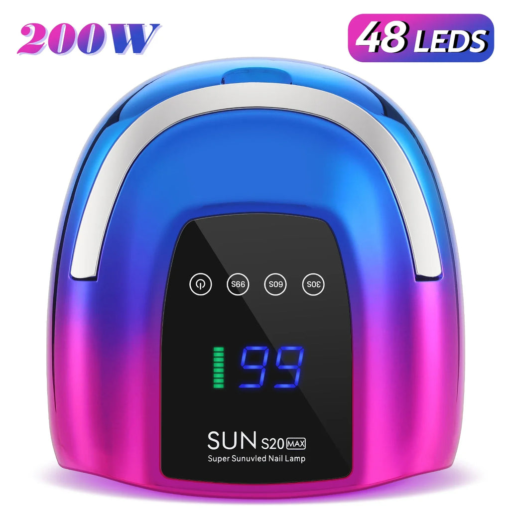 200W UV Nail Lamp 48 LEDs Nail Dryer Machine