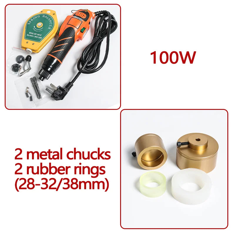 ZONESUN ZS-OS600 Manual Flat Cap Screwing Machine With Security Ring For Electric Plastic Bottle Portable Wearable Lid