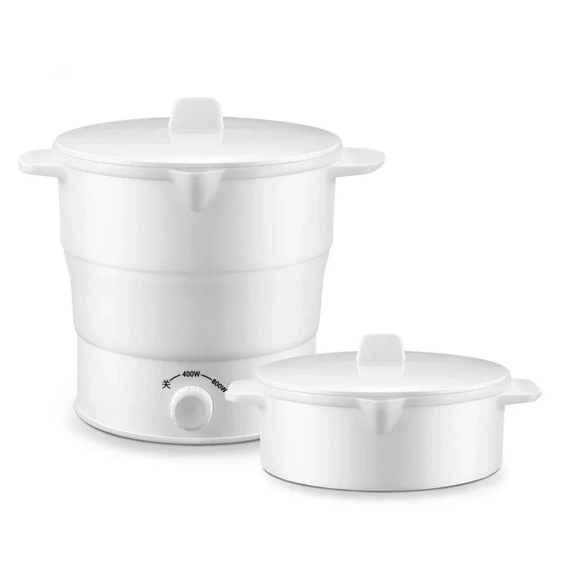 HOMEFISH Foldable Silicone Electric Pot Portable Multi-Purpose Hot Water Boiler for Travel 110/220V Kettle Ideal for Camping