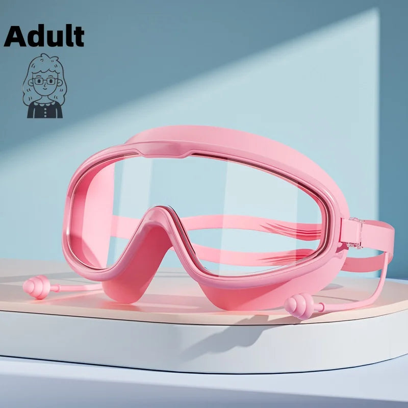 Swimming goggles with waterproof and anti fog high-definition professional diving goggles for adultboys and girls swimming sport