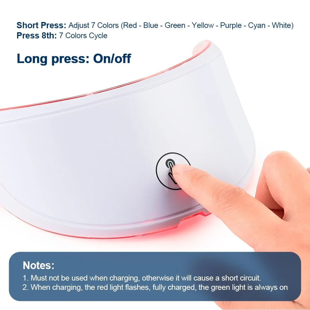 Neck LED Lift Mask Photon Anti-Wrinkle Skin Tightening