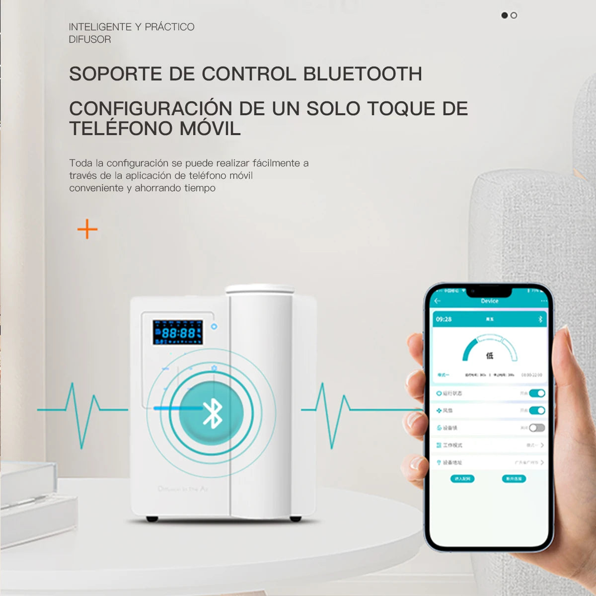 NAMSTE 500m³ Aromatherapy diffuser Machine Bluetooth Aromatherapy Air Machine For Home Hotel Spa Machine Electric Air Freshener