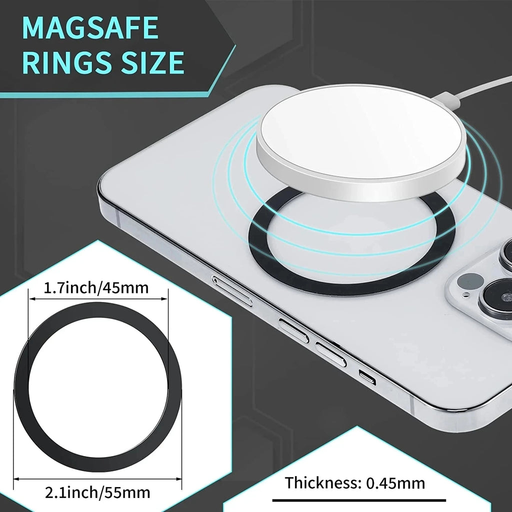 For Magsafe Magnetic Ring Universal Metal Sticker Support Wireless Charger Metal Plate Sheet for Magnet Car Mobile Phone Holder