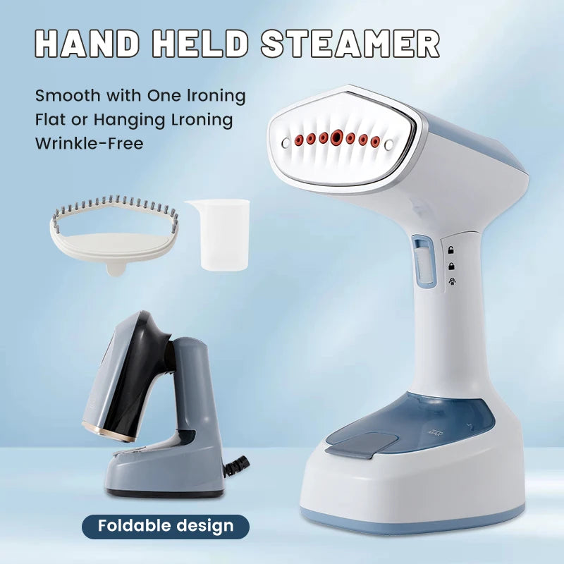EU Multifunctional 1500W Foldable Handheld Steam Hanging Iron 15 Seconds Fast Preheat Portable Home Small Fabric Clothes Steamer