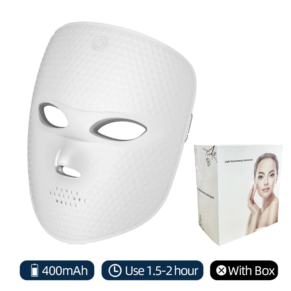 Wireless LED Facial Mask 7 Colors Light