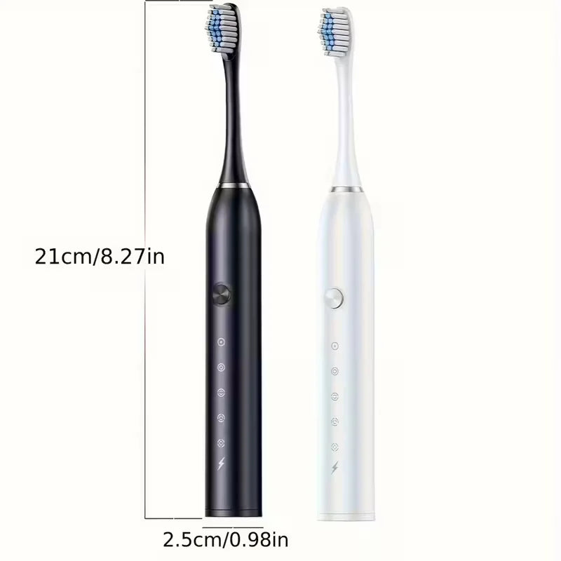 New 2026 Sonic Electric Toothbrush Adult Timer Brush 5 Mode USB Charger Rechargeable Tooth Brushes Replacement Heads Set