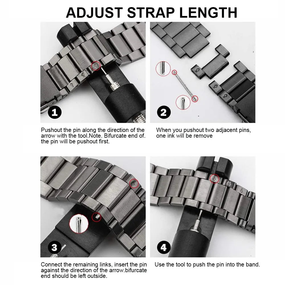 Stainless Steel Band for Haylou Solar 5 Correas Metal Wristband for HAYLOU Solar 5 Strap Adjustable Bracelet Solar 5 Accessories