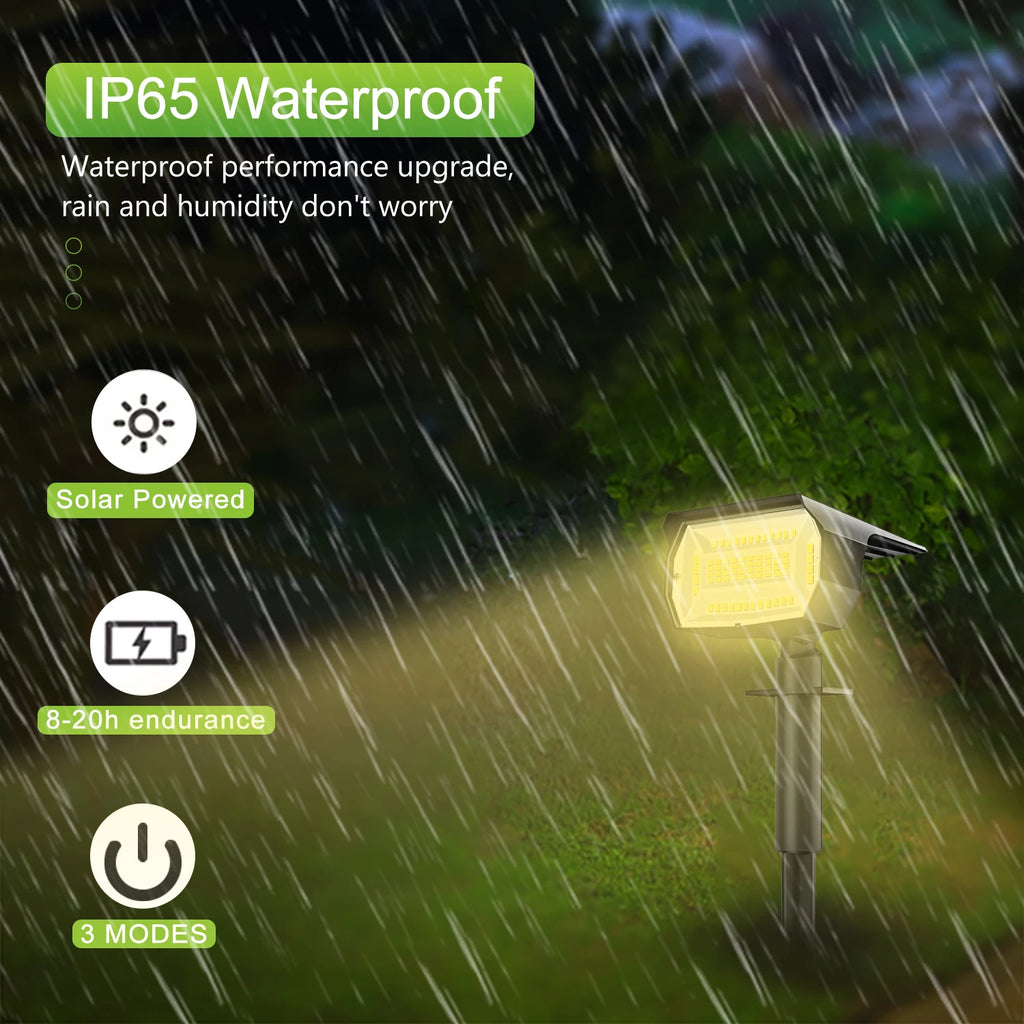 1/2/4PCS Solar Spot Light 68/72 LED Outdoor Garden Solar Landscape Spotlights