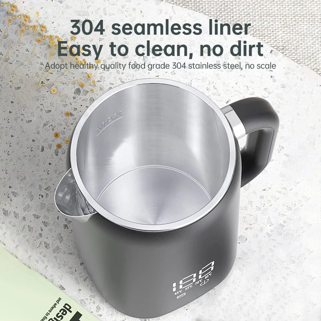1.7L Electric Kettle Household Thermostatic Kettle Automatic Heat Preservation Teapot 304 Stainless Steel Liner Health Pot 220V