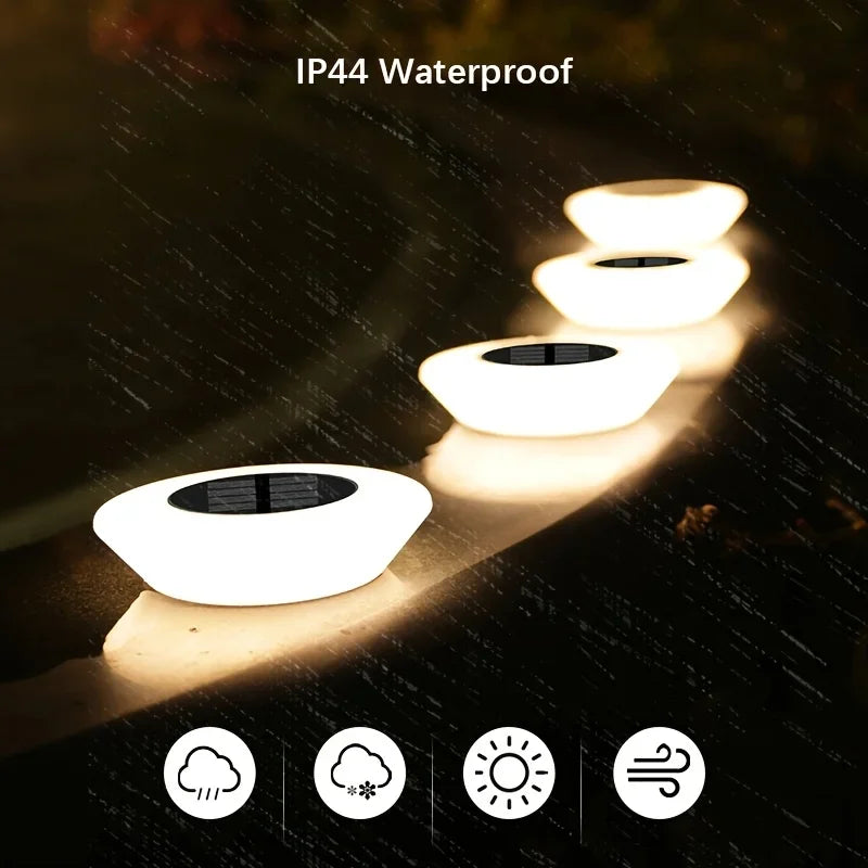 Walkway Base Light Solar Powered Garden Decor