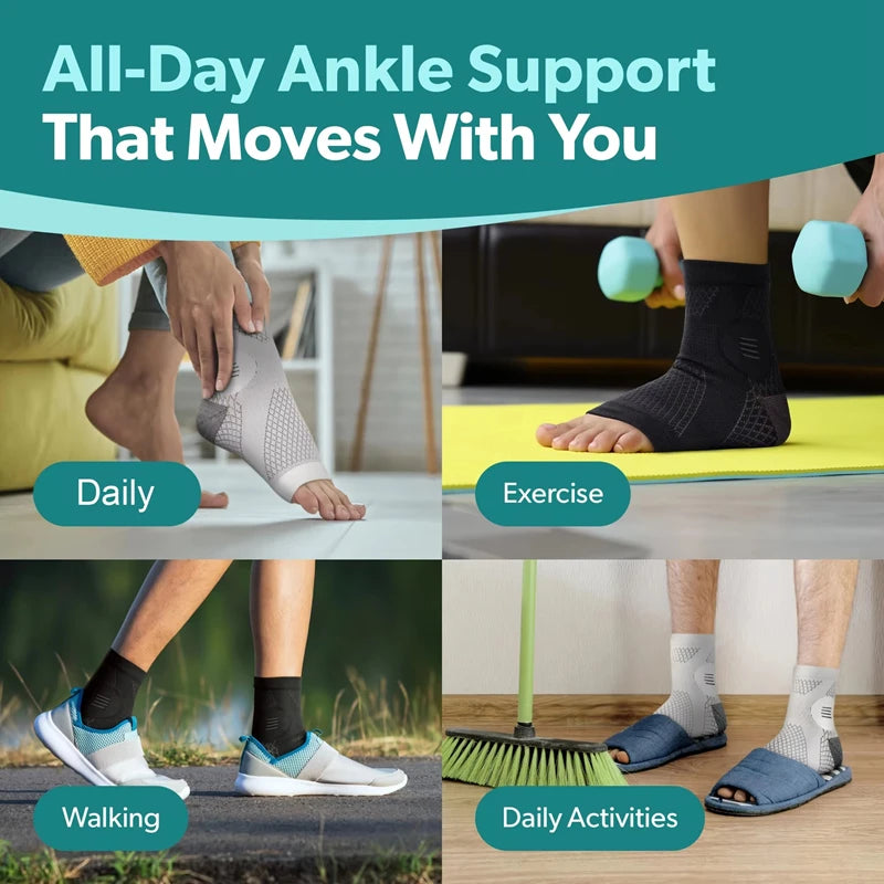 1Pair Ankle Compression Socks