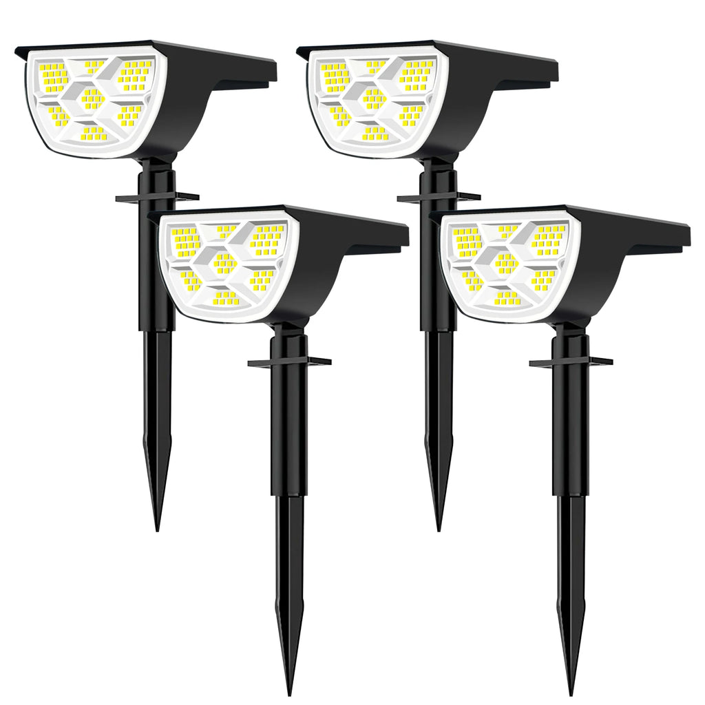 1/2/4PCS Solar Spot Light 68/72 LED Outdoor Garden Solar Landscape Spotlights
