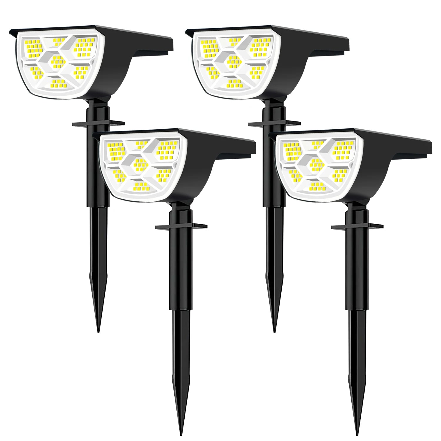 1/2/4PCS Solar Spot Light 68/72 LED Outdoor Garden Solar Landscape Spotlights