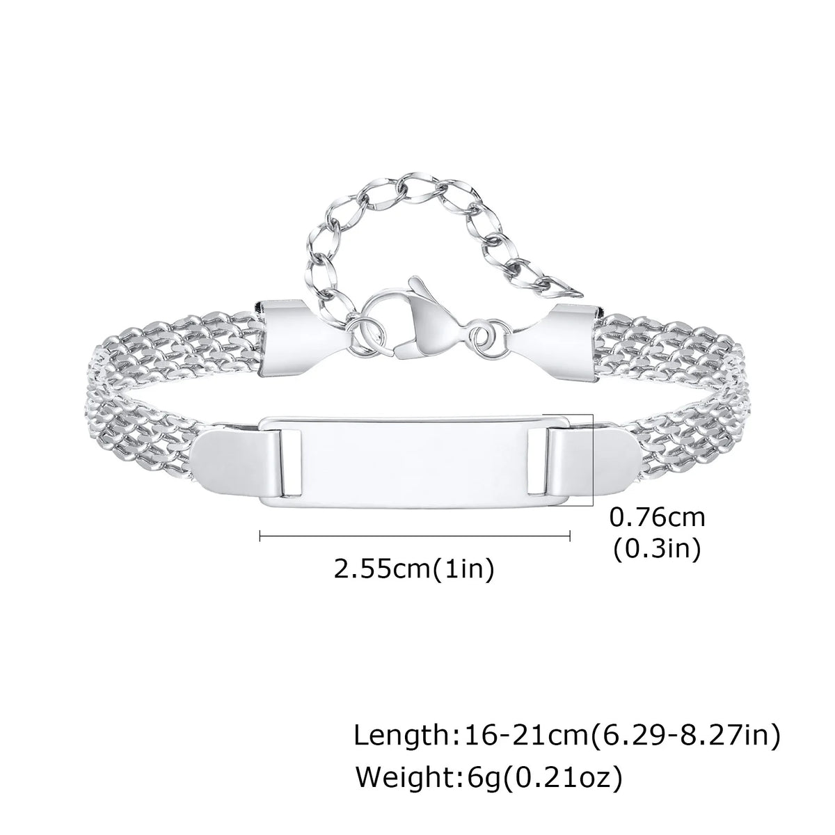 Stainless Steel Children Kids Baby Women Bracelets Hand Chain Blank Bar Adjustable Kid Baby Mom Bracelet Christmas Jewelry Gift