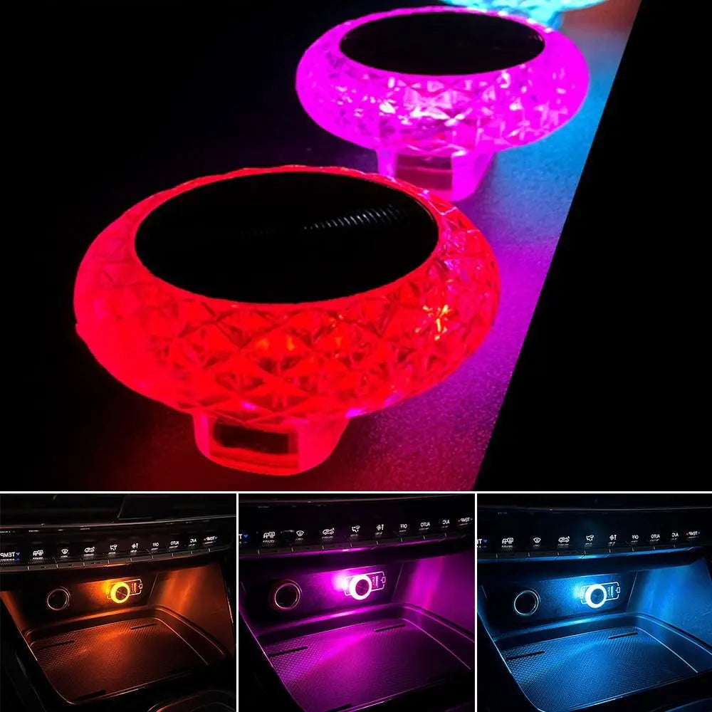 1PC Car USB Ambient Light Mini LED Decorative Atmosphere Lamps For Auto Interior Environment Light Computer Light Plug Play
