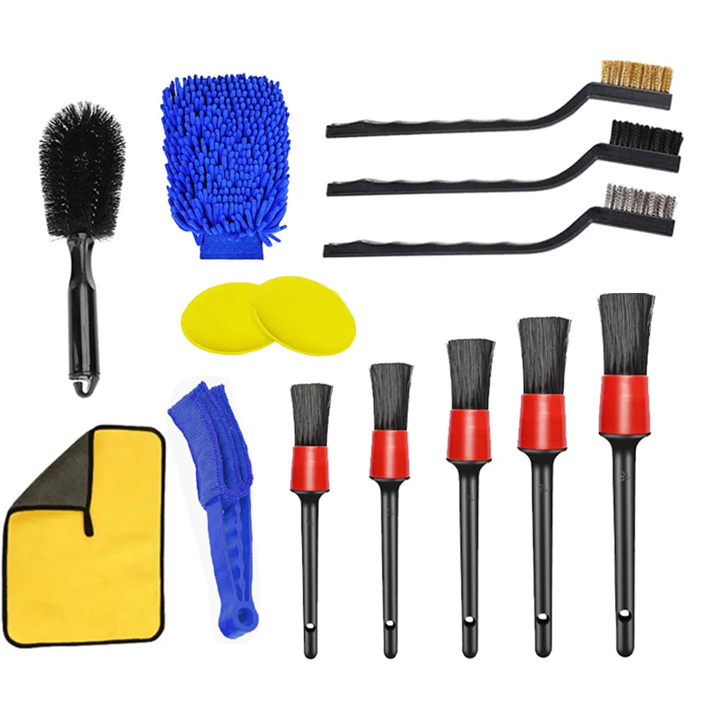 Car Cleaning Kit Detailing Brush Set